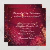 Elegante uitnodiging voor het kerstdiner (Voorkant / Achterkant)