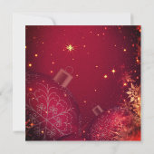 Elegante uitnodiging voor het kerstdiner (Achterkant)