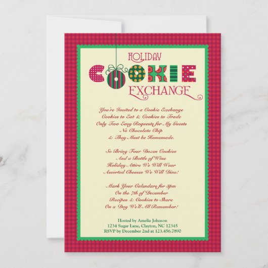 Elegante uitnodiging voor het uitwisselen van vaka (Voorkant)