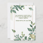 Elegante Uitnodiging voor Huwelijk 10 (Achterkant)