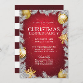 Elegante uitnodiging voor kerstdiner