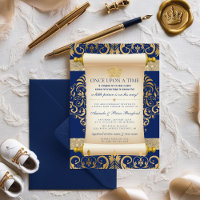 Elegante Uitnodiging voor Prince Baby Shower met R