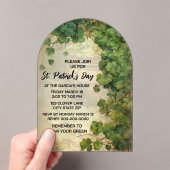 Elegante uitnodiging voor St. Patrick's Day met gr (Insitu (Draagbaar))