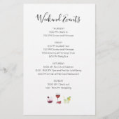 Elegante uitnodiging voor weekendactiviteiten (Voorkant)