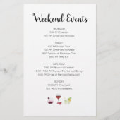 Elegante uitnodiging voor weekendactiviteiten (Voorkant)
