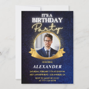 Elegante uitnodigingen voor de 44e verjaardag van
