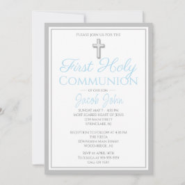 Elegante uitnodigingen voor de eerste heilige comm