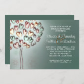 Elegante uitnodigingen voor engagementsfeestjes (Voorkant / Achterkant)