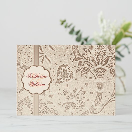 Elegante uitnodigingen voor engagementsfeestjes (Staand voorkant)