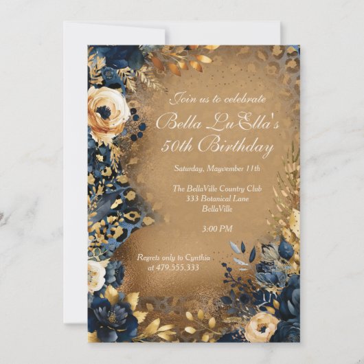 Elegante uitnodigingen voor feestjes (Voorkant)