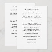 Elegante uitnodigingen voor huwelijksjubileum (Voorkant / Achterkant)