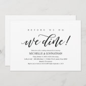 Elegante uitnodigingen voor rusticale huwelijkspro (Voorkant / Achterkant)