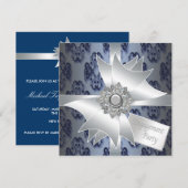 Elegante uitnodigingen voor verlovingsfeest (Voorkant / Achterkant)