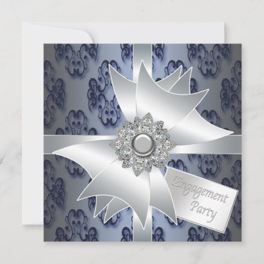 Elegante uitnodigingen voor verlovingsfeest (Voorkant)