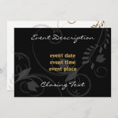 Elegante Uitnodigingskaart Kaart (Voorkant / Achterkant)