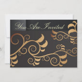 Elegante Uitnodigingskaart Kaart (Achterkant)