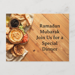 Elegante uitnodigingskaart voor diner uitnodiging briefkaart