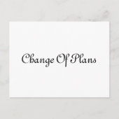 Elegante uitstel bruiloft script  aankondigingskaart (Voorkant)