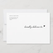 Elegante uitstel trouwkaart kaart (Achterkant)