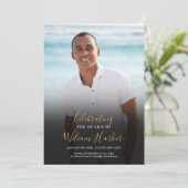 Elegante uitvaart fotovolgordevan dienst programma (Staand voorkant)