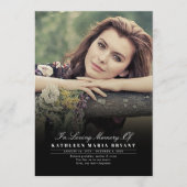 Elegante uitvaartceremonie programma's met foto (Voorkant)