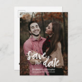 "Elegante Unie" Gepersonaliseerde Modern Save the  Aankondigingskaart (Voorkant / Achterkant)