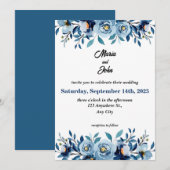 Elegante unieke chique romantische minimalistische kaart (Voorkant / Achterkant)