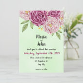 Elegante unieke chique romantische minimalistische kaart (Staand voorkant)