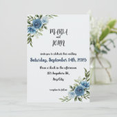 Elegante unieke chique romantische minimalistische kaart (Staand voorkant)