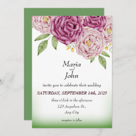 Elegante unieke chique romantische minimalistische kaart