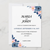 Elegante unieke chique romantische minimalistische kaart (Voorkant)