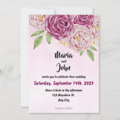 Elegante unieke chique romantische minimalistische kaart (Voorkant)