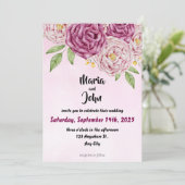 Elegante unieke chique romantische minimalistische kaart (Staand voorkant)