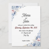 Elegante unieke chique romantische minimalistische kaart (Voorkant)