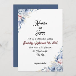 Elegante unieke chique romantische minimalistische kaart