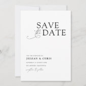 Elegante unieke foto bruiloft kaart (Voorkant)