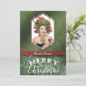 Elegante Unieke Foto Kerst Kaart (Staand voorkant)