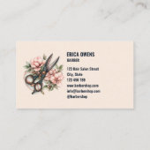 Elegante unieke  haarstyliste visitekaartje (Achterkant)