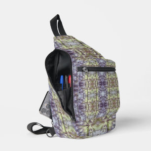 Elegante unieke tassen. Bloemen Geometrie Art var9 Sling Bag