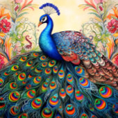 Elegante Unieke Vette Peacock stropdas