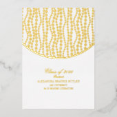 Elegante Universiteit Master Afstudeerfeest Afstud Folie Uitnodiging (Voorkant)