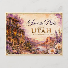 Elegante Utah Save the Date Trouw Uitnodiging