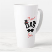 Elegante vader ooit Vaderdag Latte Mok (Rechterhoek)
