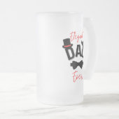 Elegante vader ooit Vaderdag Matglas Bierpul (Voorkant rechts)