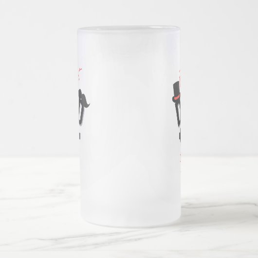 Elegante vader ooit Vaderdag Matglas Bierpul (Center)