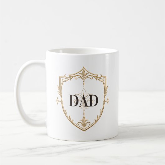 Elegante Vader Schild Vaderdag Mok (Links)