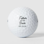 Elegante Vader van de Bruid Golfballen (Voorkant)