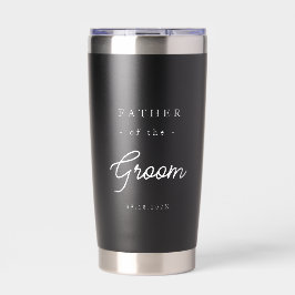 Elegante Vader van de Bruidegom Geïsoleerde Drinkbeker