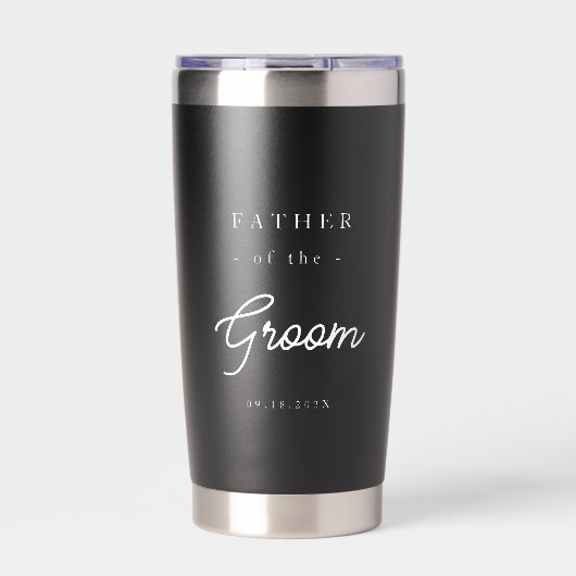Elegante Vader van de Bruidegom Geïsoleerde Drinkbeker (Voorkant)