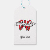 Elegante Vaderdag Ik hou van je vader Cadeaulabel (Voorkant)